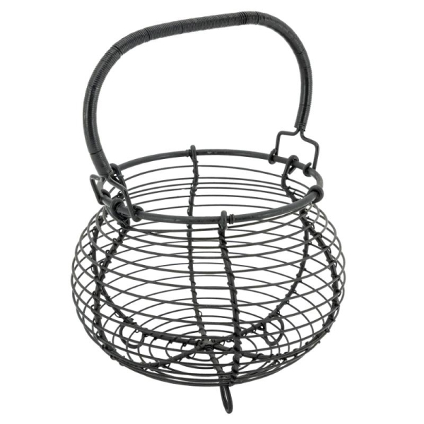 Panier à œufs en métal noir - 6