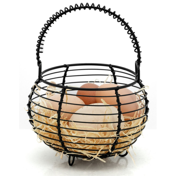 Panier à œufs en métal noir - AUBRY GASPARD