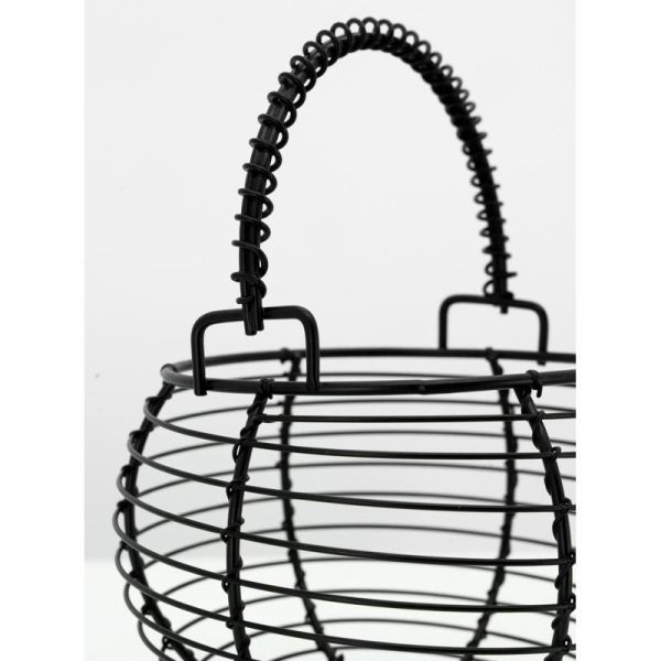 Panier à œufs en métal noir - 6,90