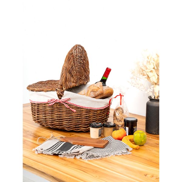 Panier en osier brut 