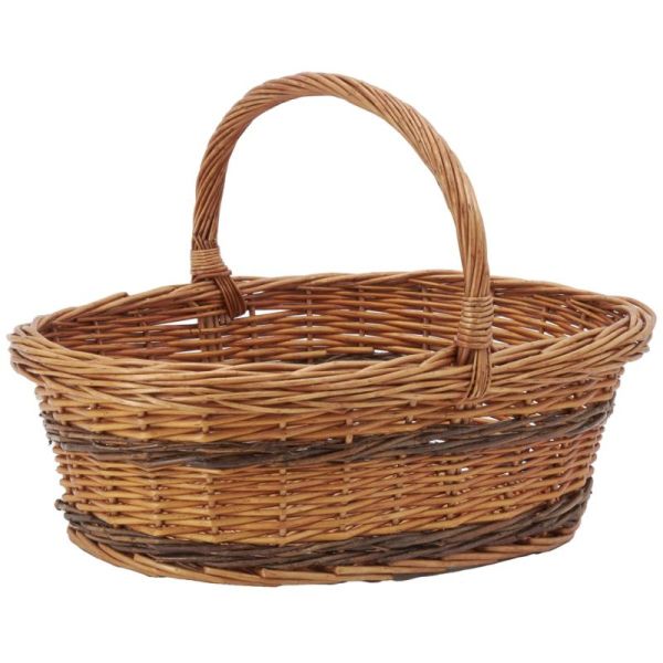 Panier Lucette en osier buff