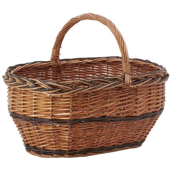 Panier Lucette en osier buff