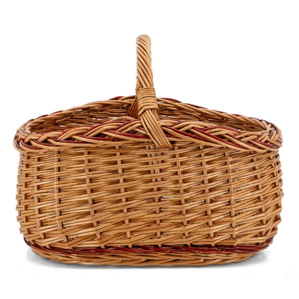 Panier en osier buff et marron - 39,90