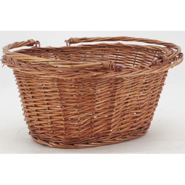 Panier ovale en osier buff - 19,90