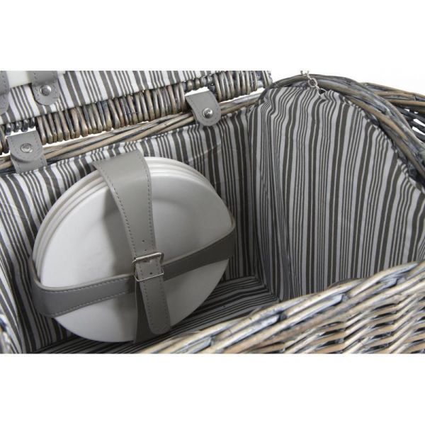 Panier pique-nique isotherme en osier - 5