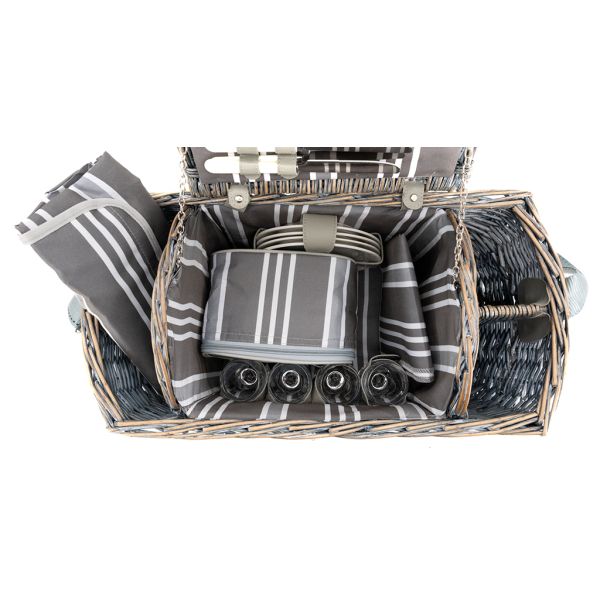 Panier pique-nique isotherme en osier - AUB-0964