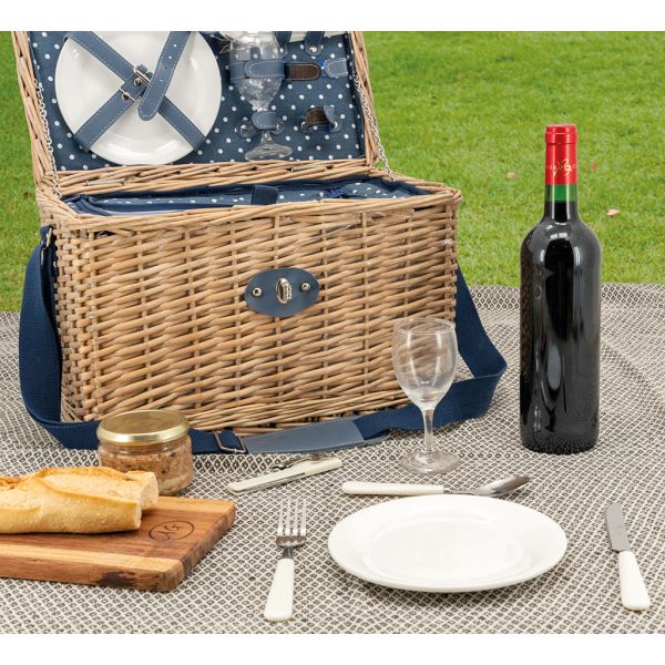 Panier pique-nique en osier gris - AUBRY GASPARD