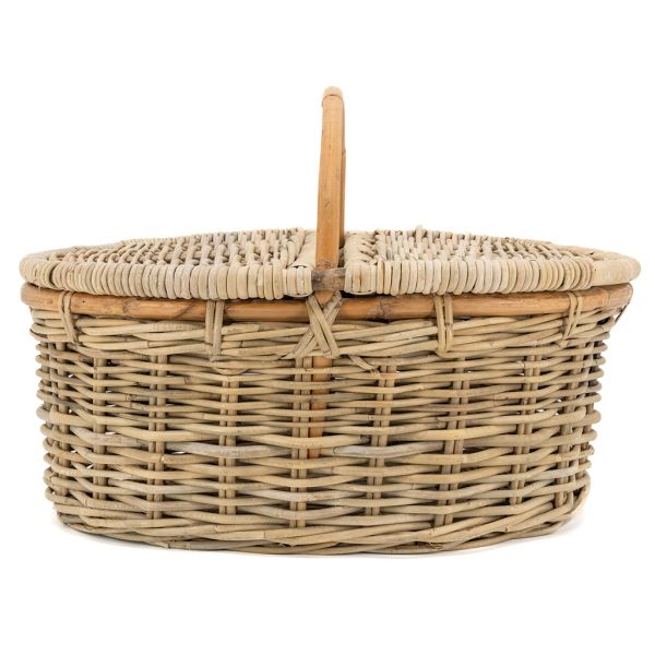 Panier pique-nique en poelet gris - AUB-5540