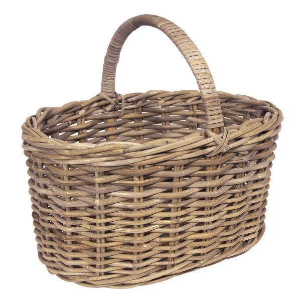 Panier en poelet gris