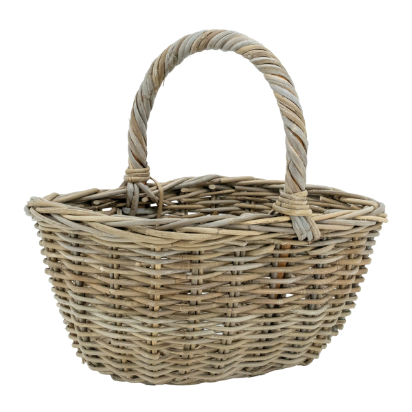 Panier en poelet gris