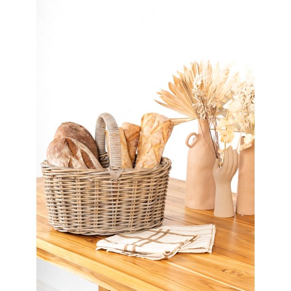 Panier en poelet gris - AUB-4319