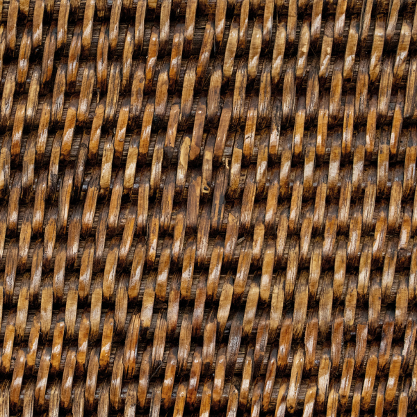 Panier de rangement en rotin antique - AUB-4988