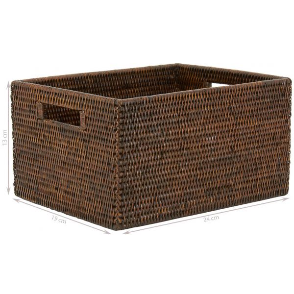 Panier de rangement rotin antique - 7