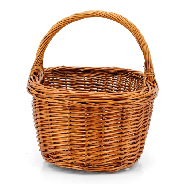 Panier rectangulaire en osier buff - AUB-5539