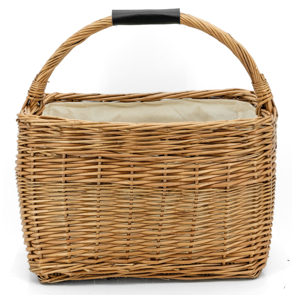 Panier rectangulaire en osier et coton - AUBRY GASPARD