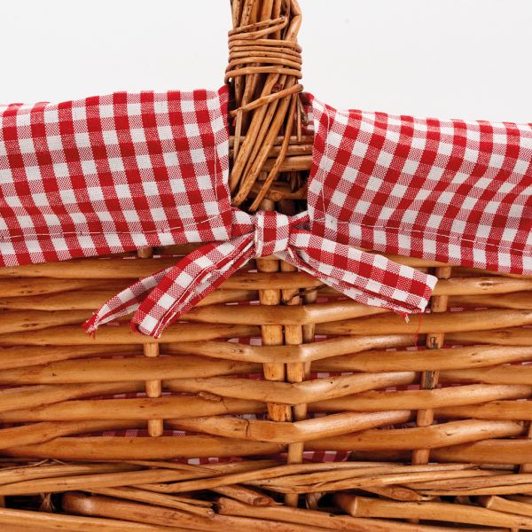 Panier rectangulaire en osier fendu 