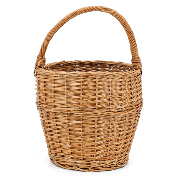 Panier rond en osier buff 30 cm