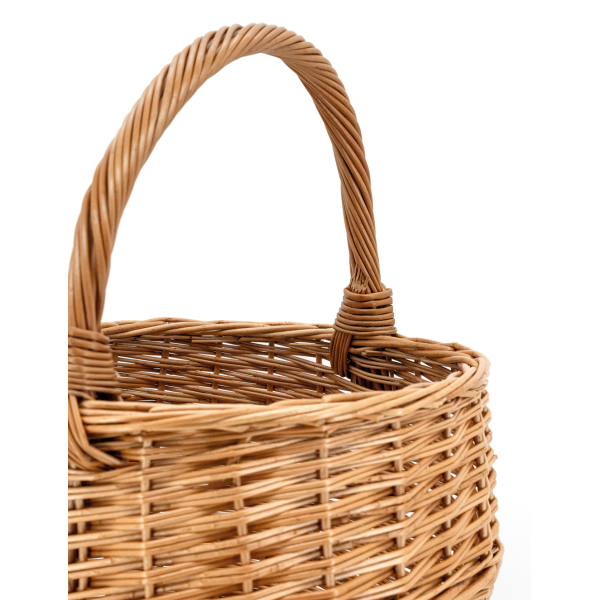 Panier rond en osier buff 30 cm - AUB-4409
