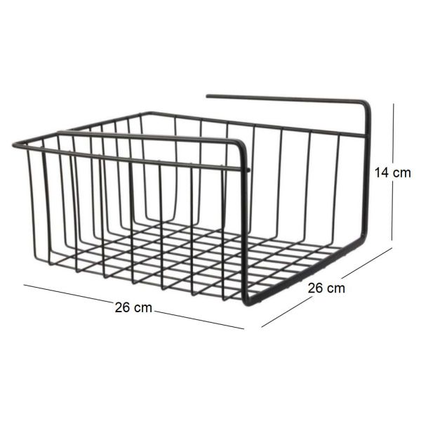 Panier suspendu en métal filaire noir - 6