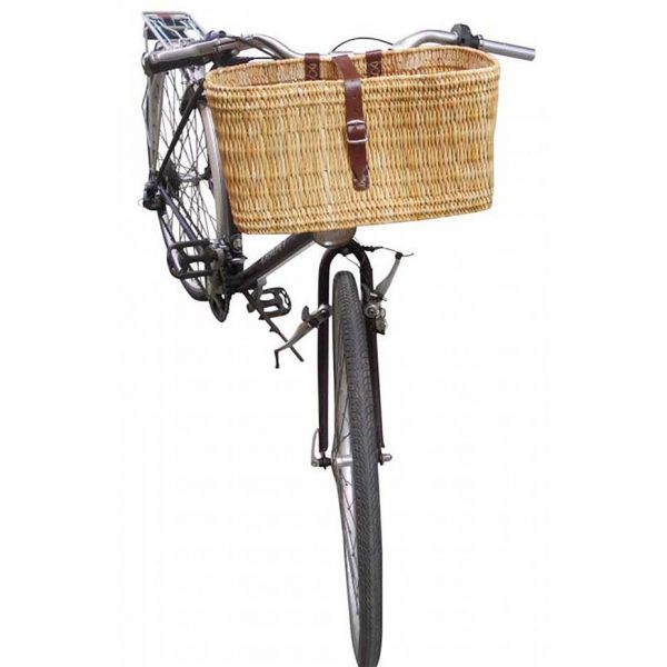 Panier à vélo en jonc naturel - 23,90