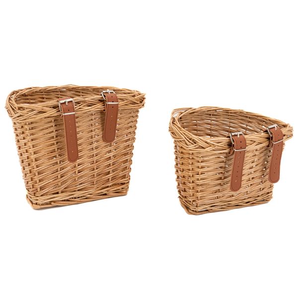 Panier à vélo en osier naturel - AUB-6565