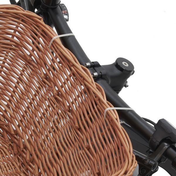 Panier vélo en osier buff - AUB-4707