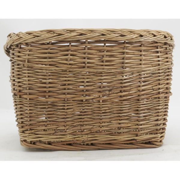 Panier pour vélo en osier buff et métal - 8