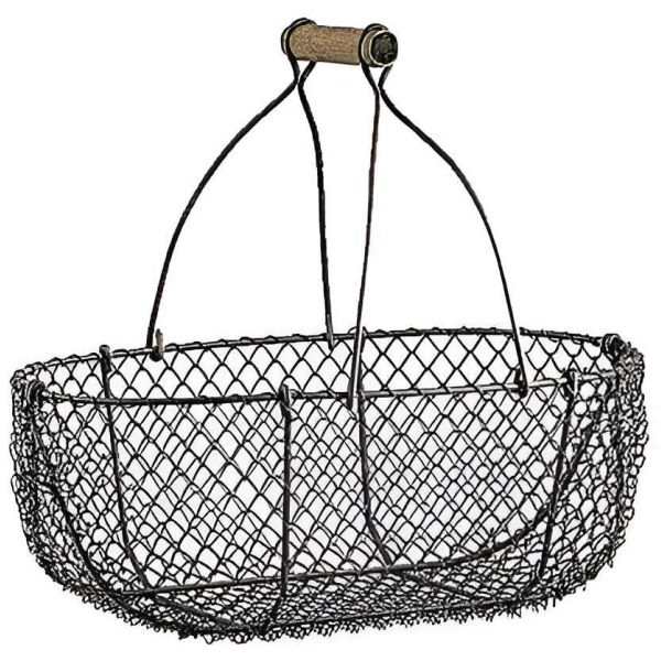Paniers en grillage vieilli et bois (Lot de 2) - 29,90