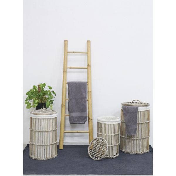 Paniers à linge en poelet gris (Lot de 3) - AUBRY GASPARD