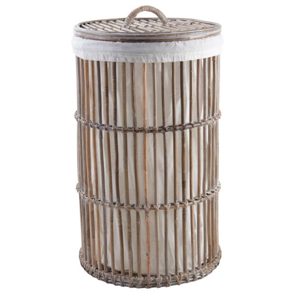 Paniers à linge en poelet gris (Lot de 3) - AUB-4674