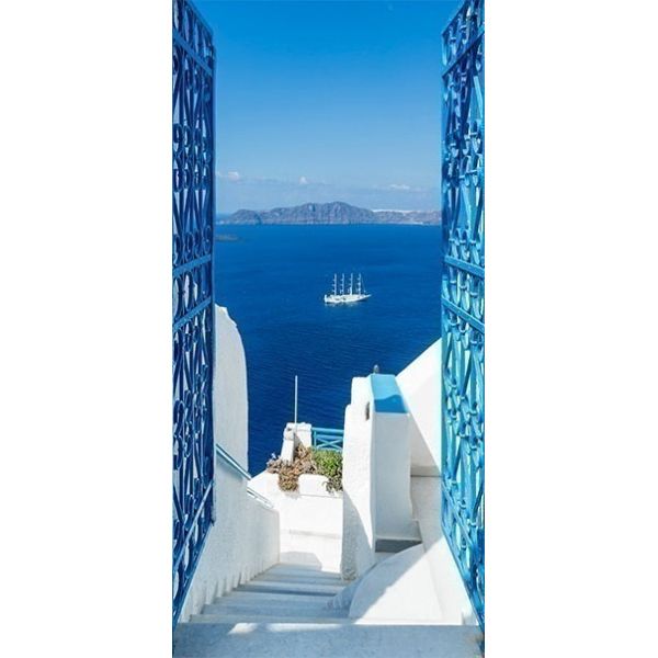 Papier-peint pour porte - Holidays in Greece