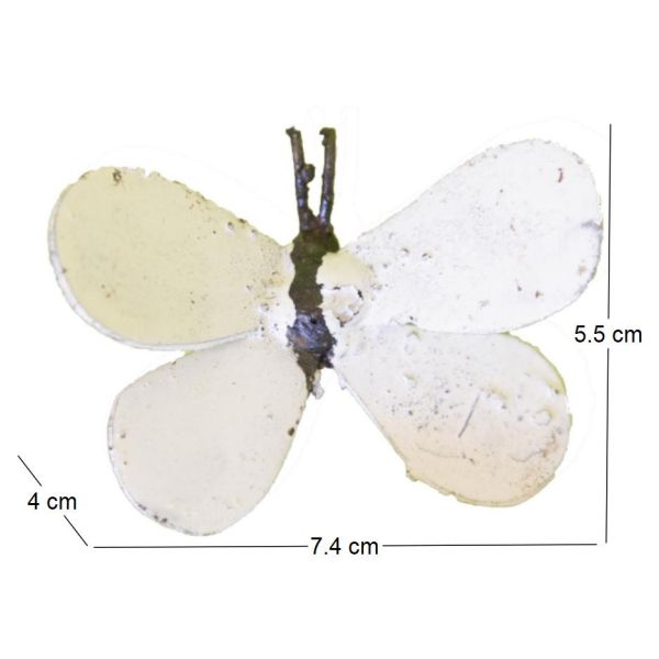 Papillon à fixer en métal recyclé - ARR-0122