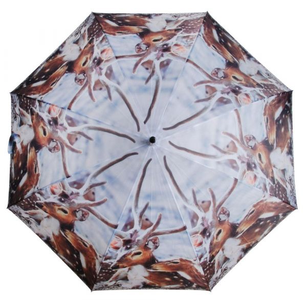Grand parapluie bois et métal toile polyester - ESSCHERT DESIGN