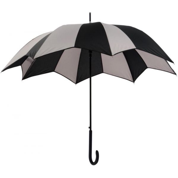 Parapluie bicolore découpe géométrique