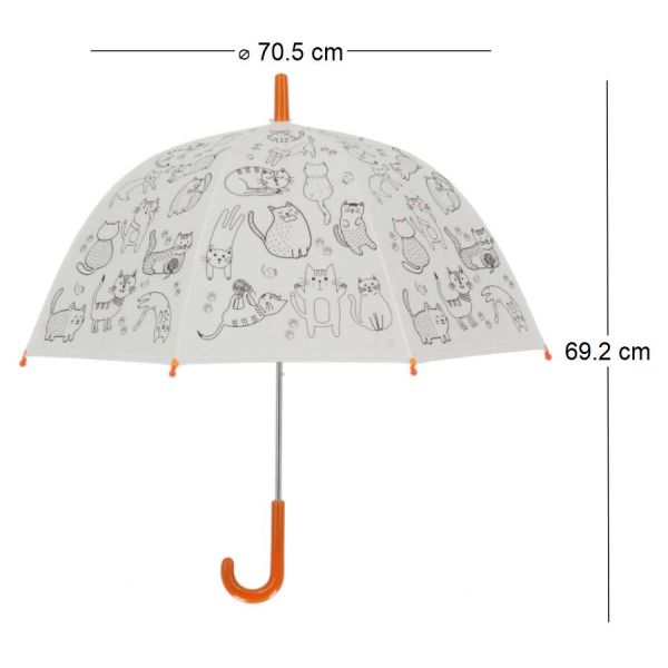 Parapluie enfant à colorier 70 cm - 9
