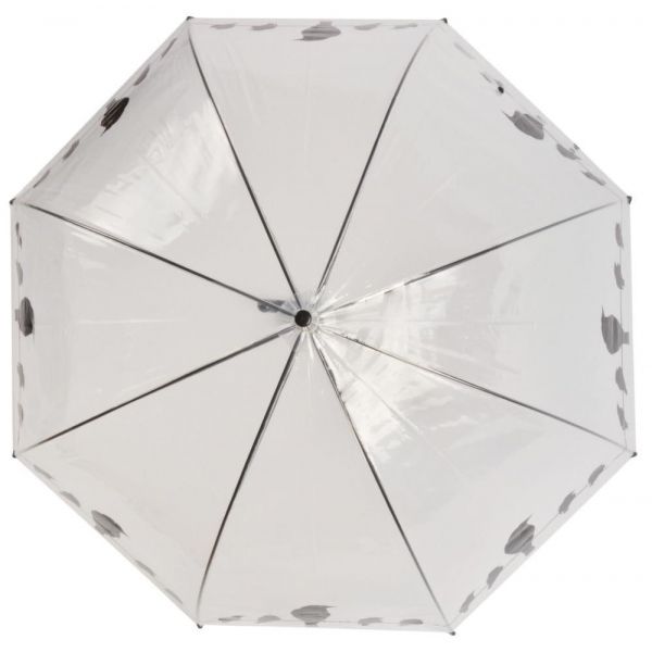 Parapluie transparent noir - ESS-0559