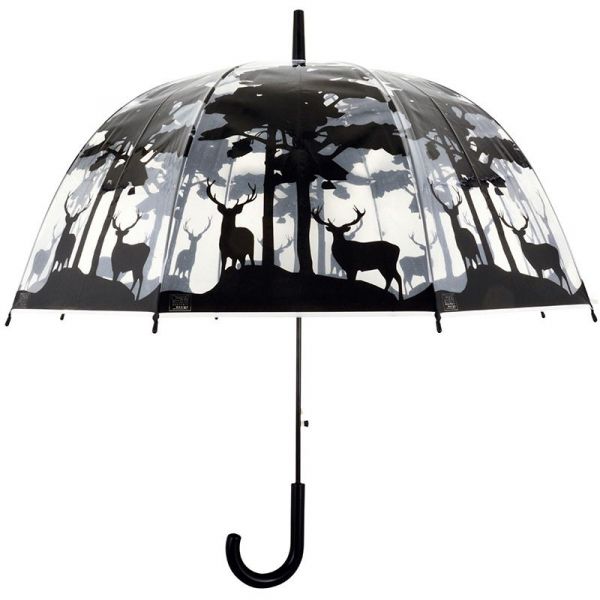 Parapluie transparent noir