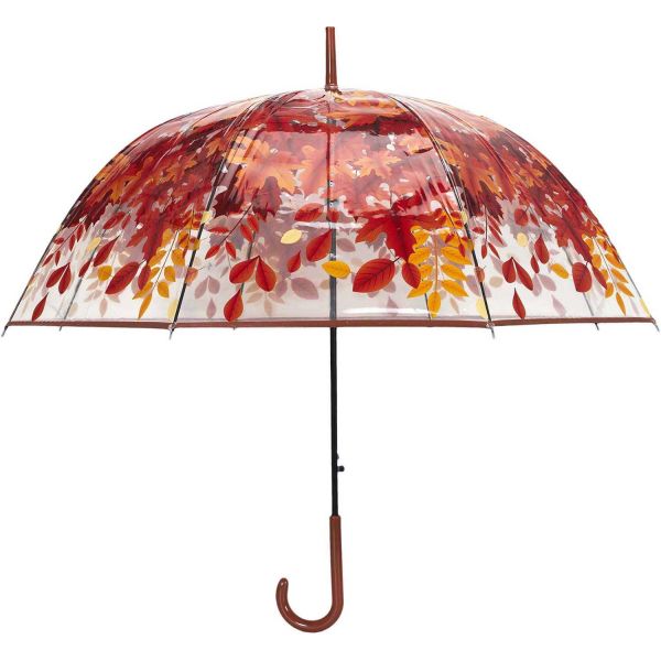 Parapluie transparent imprimé automnal modèle aléatoire - 5