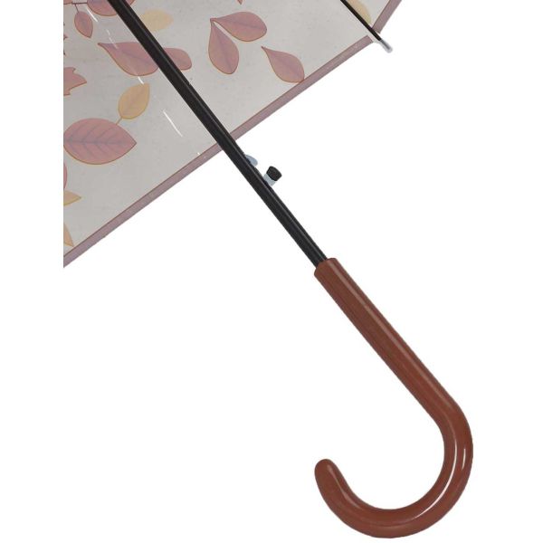 Parapluie transparent imprimé automnal modèle aléatoire - 6