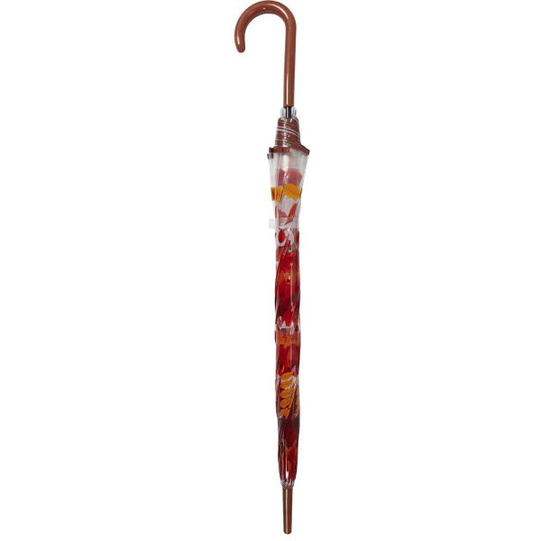 Parapluie transparent imprimé automnal modèle aléatoire - 7