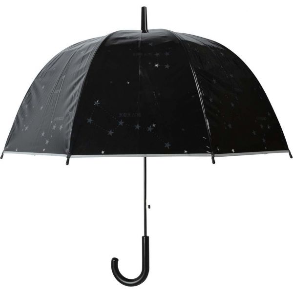 Parapluie transparent noir