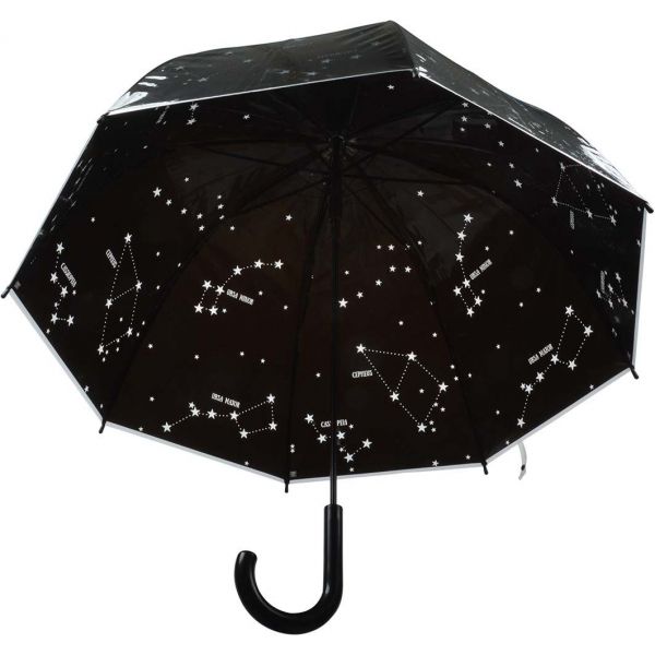 Parapluie transparent noir - 8,90
