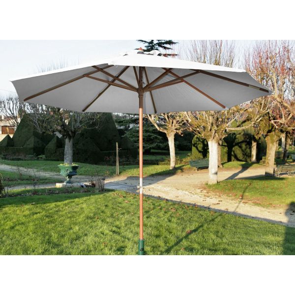 Parasol en bois 300 cm avec manivelle Holly - PRL-0639