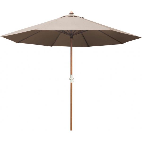 Parasol en bois 350 cm avec manivelle June