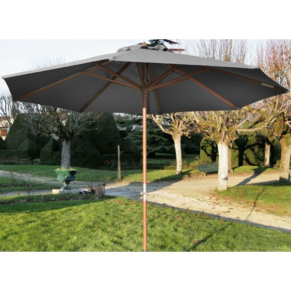 Parasol en bois 350 cm avec manivelle june - PRL-0644