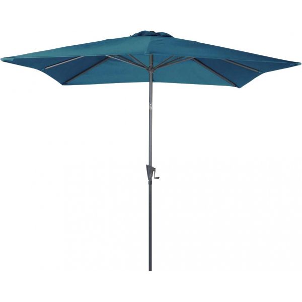 Parasol carré en aluminium avec manivelle 2,5m Tilt