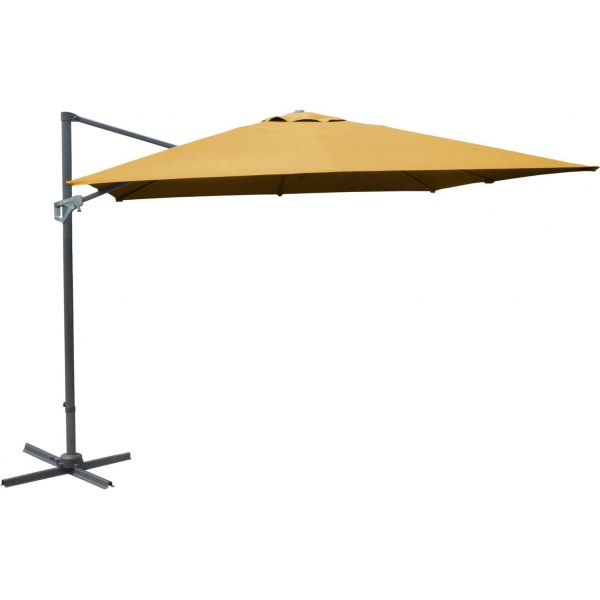 Parasol déporté en aluminium 3x3m Dom