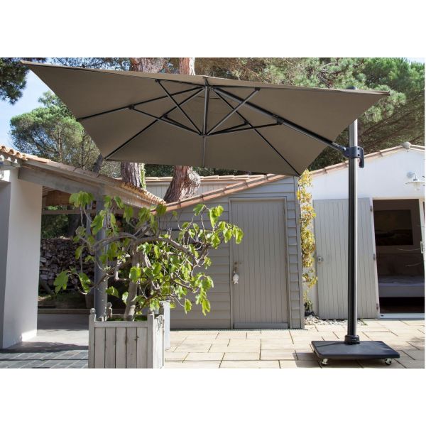 Parasol déporté en aluminium 3x4m Dom - PROLOISIRS