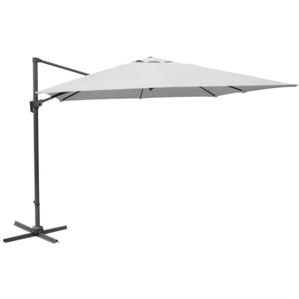 Parasol déporté en aluminium 3x3m Dom