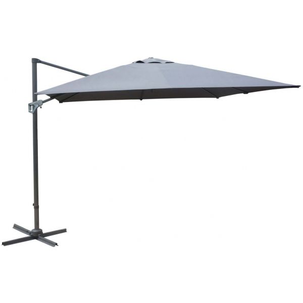 Parasol déporté en aluminium 3x3m Dom